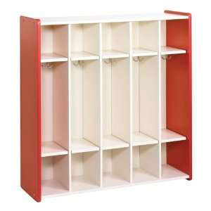   Five Section Toddlers Lockers Pearl Laminate Interio 