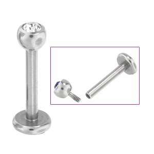  CZ Internally Threaded Surgical Steel Surgical Steel 16G 