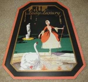 1920s Lady Luxury PERFUME Advertising SIGN   LYNAS  