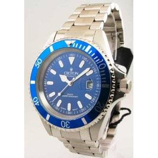  Croton Automatic Diver Mens Watch Blue Dial Watches