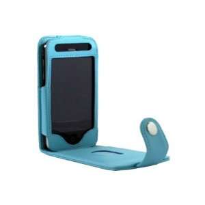  HHI iPhone 3G and iPhone 3G S Flipper Leather Case   Blue 