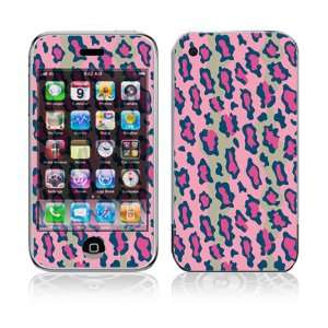  Apple iPhone 3G Decal Vinyl Sticker Skin   Pink Leopard 