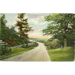   Postcard Little River Road   Marinette Wisconsin 