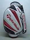   TAYLORMADE GOLF STAFF CART BAG WHITE/SILVER JAPAN EDITION w/RAINCOVER