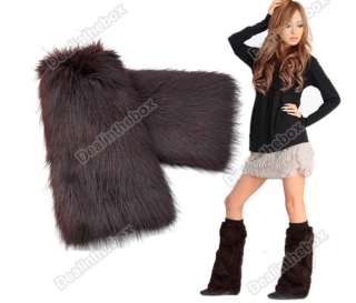 40cm Women Lower Leg Ankle Warmer Shoes Boot Sleeves Cover multi 