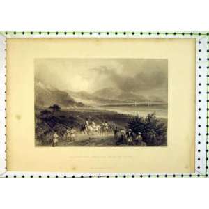 1837 Scanderoon Road Issus Mountains Men Horses Sea 