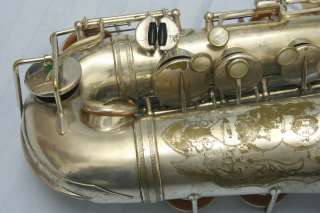 VINTAGE 1930 SELMER ALTO SAX, NEW LARGEBORE SILVER PLATED, RARE, ONLY 