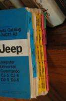 1962 73 Jeep Jeepster Commando CJ 5 6 DJ 5 6 Parts Book Catalog 63 64 