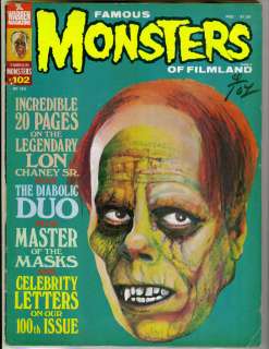 Famous Monsters #102 Lon Chaney Sr. Colin Clive Dwight Frye Verne 