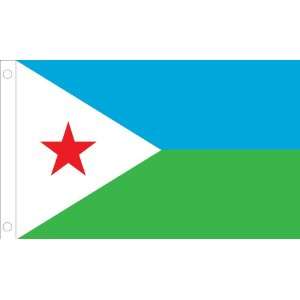  Allied Flag Outdoor Nylon Djibouti Country Flag, 3 Foot by 