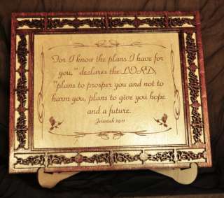 Jeremiah 2911 Wood Plaque   The Plans I Have For You  