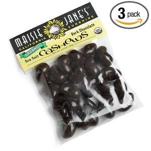 Maisie Janes Organic Dark Chocolate Sea Salt Cashews, 4.5 Ounce 