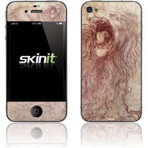     Sketch of a roaring lion skin for Apple iPhone 4 / 4S Electronics
