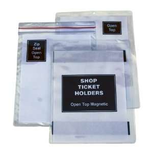 Vestil SHOPT M Magnetic Top Loading Shop Ticket Holder, Pack of 15 
