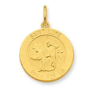   plated Sterling Silver Saint Luke Medal Pendant   JewelryWeb Jewelry