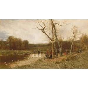  Hand Made Oil Reproduction   Jervis McEntee   32 x 18 