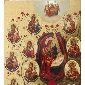  BABY JESUS HOLY MARY MOTHER CHILD RUSSIAN ORTHODOX ICON 