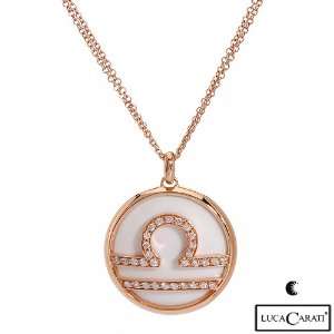 Luca Carati 18K Rose Gold 23 CTW Agate and 0.61 CTW Color H VVS2 VS1 