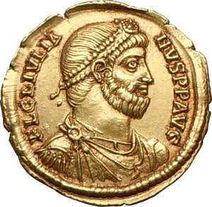Julian II the Philosopher,Antiochia, Gold Solidus,c.363 A.D, Julian 
