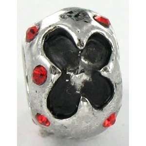  Silver Plated Charm Bead with Lovebugs for Pandora/Troll/ Jewelry