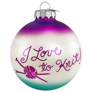  Personalized Love To Knit Ornament (Order by 12/7 for Xmas 