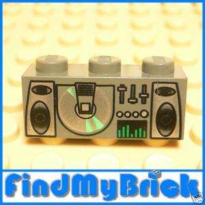 U671A Lego Brick 1x3 Radio & CD Player Pattern   NEW  