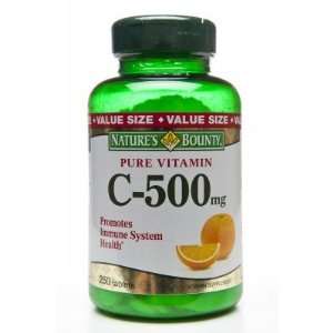 Natures Bounty  Vitamin C, 500 mg, 250 tablets (300cc 