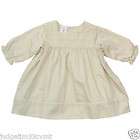 Baby Girl Dress, La Petite Ourse Ecru Dress with Lace