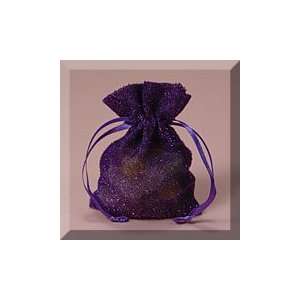  12ea   4 X 6 Purple Sparkle Bag