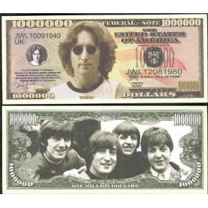   The Beatles $Million Dollar$ Novelty Bill John Lennon 