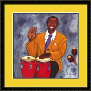  Double Percussion by Ramarshi   Framed Artwork