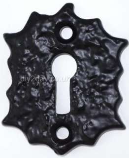 Keyhole Cover Escutcheon Key Hole Plate Old English Black Antique (81 
