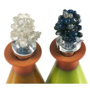   and crystal bottle stoppers, Sweet Wine (pair)