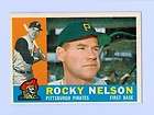 1960 Topps Pirates ROCKY NELSON #157 NM MT