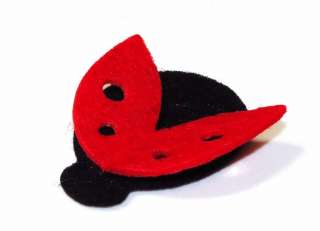 Lady Bug Felt Appliques Sewing, Crafting, Card Making, Quilting   6 