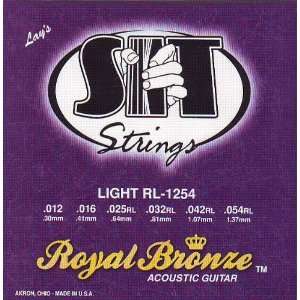  S I T Strings Acoustic Guitar Royal Bronze Light, .012 