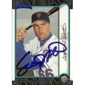  Scott Hunter Signed New York Mets 1999 Bowman Card 