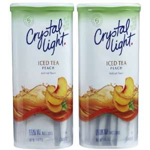 Crystal Light Peach Tea Drink Mix, 1.5 oz, 2 pk  Grocery 