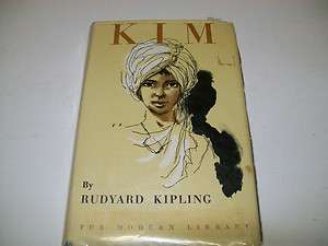 KIM BY RUDYARD KIPLING INDIAN LIFE VINTAGE ANTIQUE BOOK 1928 FREE 