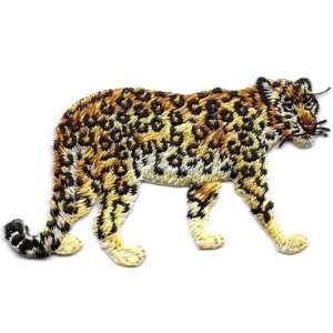   On Embroidered Applique Patch /Zoo Animals Leopard 