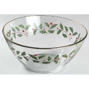  Lenox China Holiday (Dimension) Glassware Salad Bowl, Fine 