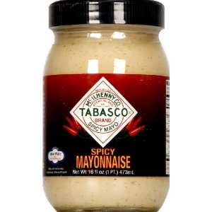  Tabasco, Mayonnaise Spicy, 16 OZ (Pack of 12) Health 