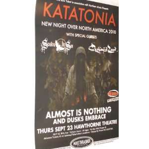  Katatonia Poster   Flyer for Night Is the New Day Concert 