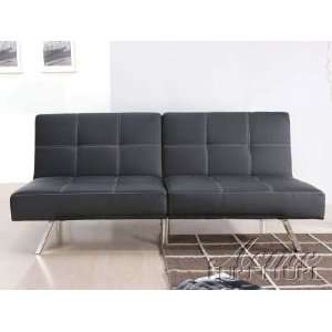  Acme 15335 Katelin Polyurethane Adjustable Sofa, Black 