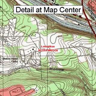  USGS Topographic Quadrangle Map   Lehighton, Pennsylvania 