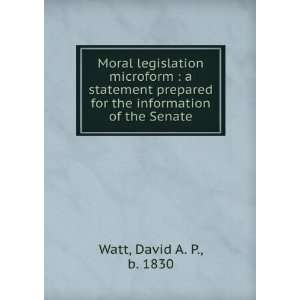  Moral legislation microform  a statement prepared for the 