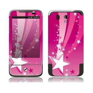 Pink Stars Design Decorative Skin Cover Decal Sticker for HTC Legend 