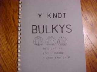 Knot Bulkys Bulky patterns for Knitting Machines  