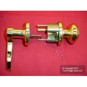  RH Keylock Lever Door Knob P. Brass R640IMP03CLS03