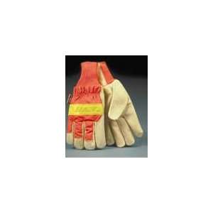  Kinko Hi Vis Pigskin Gloves, Heatkeep Lined, Knit Wrist 